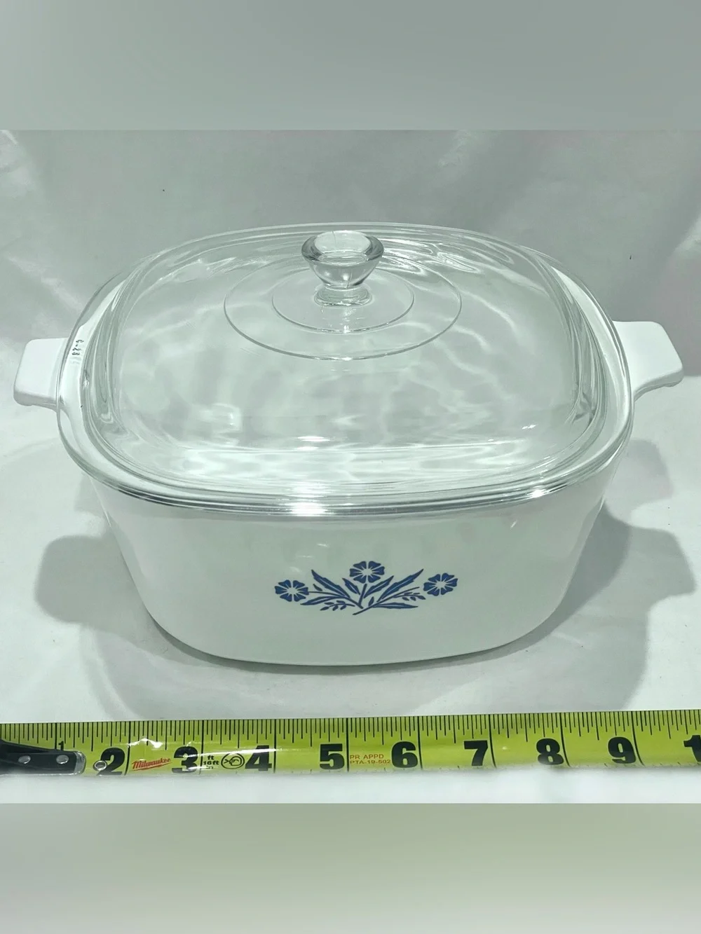 Vintage Corningware “Cornflower Blue” 10C Lidded Casserole Baking Dish | Burned